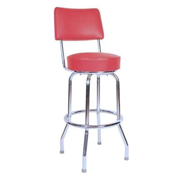 Richardson Seating Corp Richardson Seating Corp 1957RED 1957- 30 in. Floridian Swivel Bar Stool; Red; - chrome 1957RED - main